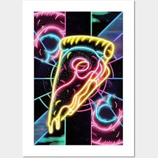 NEON PIZZA Posters and Art